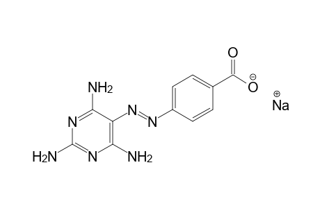 p-[(2,4,6-triaminopyrimidin-5-yl)azo]benzoic acid, sodium salt