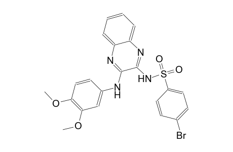 benzenesulfonamide, 4-bromo-N-[3-[(3,4-dimethoxyphenyl)amino]-2-quinoxalinyl]-