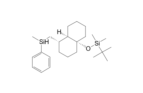 (1R*,5S*,6R*)-1-(tert-Butyldimethylsiloxy)-5-[(methylphenylsilyl)methyl]bicyclo[4.4.0]decane