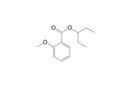 2-Methoxybenzoic acid 1-ethylpropyl ester