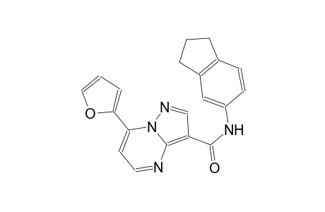N-(2,3-dihydro-1H-inden-5-yl)-7-(2-furyl)pyrazolo[1,5-a]pyrimidine-3-carboxamide