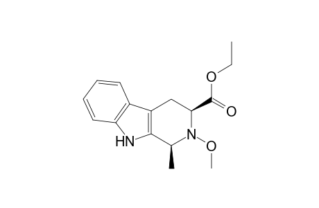 1H-Pyrido[3,4-b]indole-3-carboxylic acid, 2,3,4,9-tetrahydro-2-methoxy-1-methyl-, ethyl ester, cis-