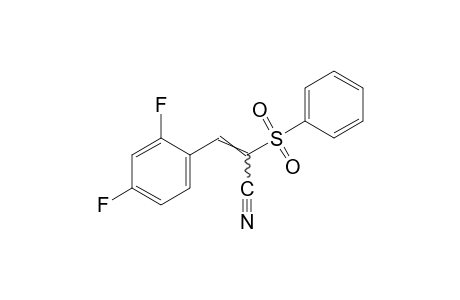 2,4-difluoro-alpha-(phenylsulfonyl)cinnamonitrile