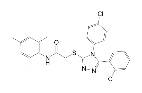 2-{[5-(2-chlorophenyl)-4-(4-chlorophenyl)-4H-1,2,4-triazol-3-yl]sulfanyl}-N-mesitylacetamide