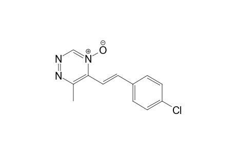 5-[(E)-2-(4-chlorophenyl)ethenyl]-6-methyl-4-oxidanidyl-1,2,4-triazin-4-ium