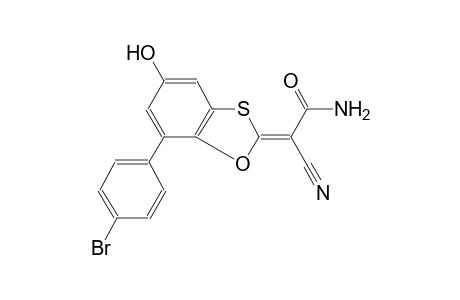 ethanamide, 2-[7-(4-bromophenyl)-5-hydroxy-1,3-benzoxathiol-2-ylidene]-2-cyano-, (2Z)-
