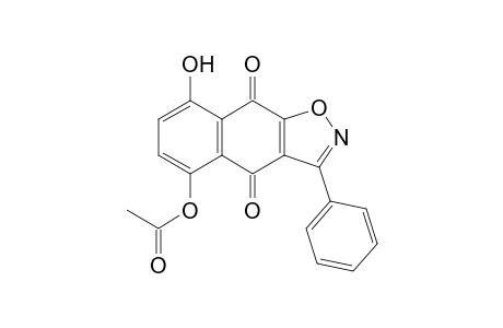 5-Acetoxy-8-hydroxy-3-phenylnaphtho[2,3-d]isoxazole-4,9-dione