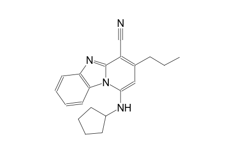 1-(cyclopentylamino)-3-propylpyrido[1,2-a]benzimidazole-4-carbonitrile