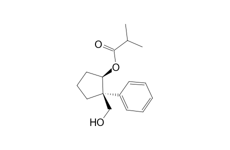 cis-1-Hydroxymethyl-1-phenylcyclopent-2-yl isobutanoate