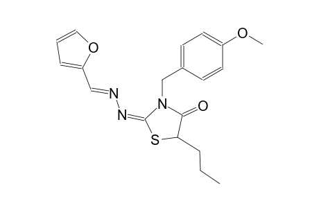 2-furaldehyde [(2E)-3-(4-methoxybenzyl)-4-oxo-5-propyl-1,3-thiazolidin-2-ylidene]hydrazone