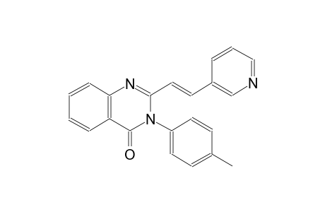 4(3H)-quinazolinone, 3-(4-methylphenyl)-2-[(E)-2-(3-pyridinyl)ethenyl]-