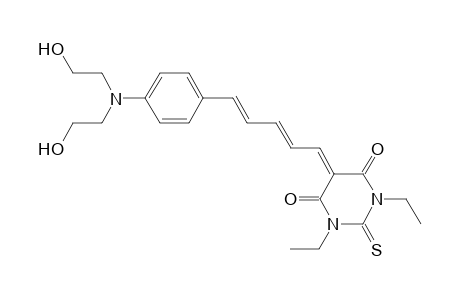 N,N-Diethyl-5-[5-[4-(N,N-bis(2-hydroxyethyl)-amino)phenyl]penta-2,4-dien-1-ylidene]thiobarbituric acid
