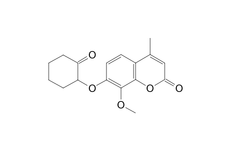 8-methoxy-4-methyl-7-(2-oxocyclohexanyloxy)coumarin