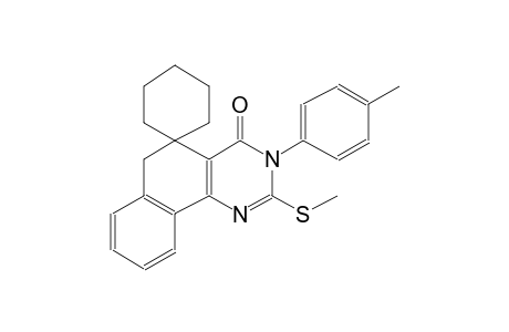 2-(methylthio)-3-(p-tolyl)-3H-spiro[benzo[h]quinazoline-5,1'-cyclohexan]-4(6H)-one