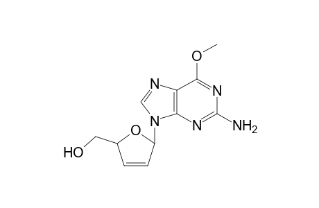 2-Amino-9-(2,3-Dideoxy-.beta.,D-glycero-penta-2-enofuranosyl]6-methoxypurine
