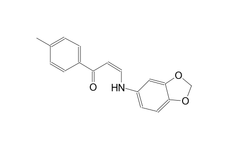 (2Z)-3-(1,3-benzodioxol-5-ylamino)-1-(4-methylphenyl)-2-propen-1-one