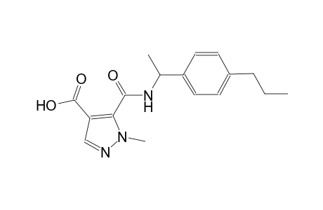 1H-pyrazole-4-carboxylic acid, 1-methyl-5-[[[1-(4-propylphenyl)ethyl]amino]carbonyl]-