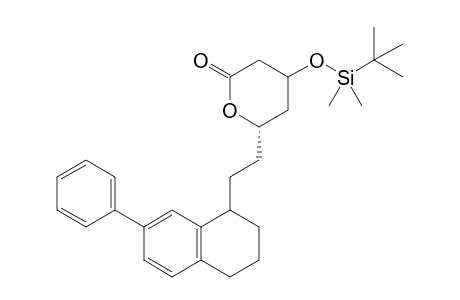 (6S)-4-[(t-Butyldimethylsilyl)oxy]-6-[2'-(1'',2'',3'',4''-tetrahydro-7''-phenyl-1''-naphthyl)ethyl]-3,4,5,6-tetrahydro-2H-pyran-2-one
