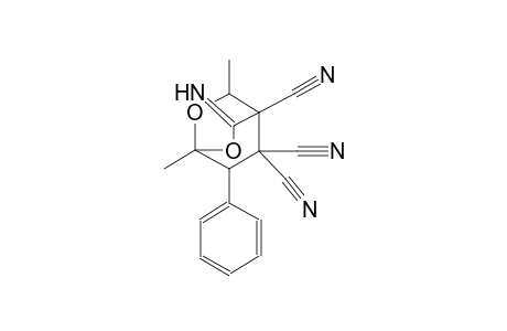 3-imino-1,5-dimethyl-7-phenyl-2,6-dioxabicyclo[2.2.2]octane-4,8,8-tricarbonitrile