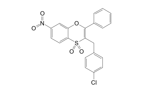 2-Phenyl-3-(4'-chlorobenzyl)-7-nitro-1,4-benzoxathiine-4,4-dioxide