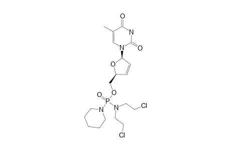 (R)-[5-(5-METHYL-2,4-DIOXO-3,4-DIHYDROPYRIMIDIN-1(2H)-YL)-2,5-DIHYDROFURAN-2-YL]-METHYL-N,N-BIS-(2-CHLOROETHYL)-P-(PIPERIDIN-1-YL)-PHOSPHONAMIDATE