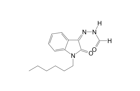 N'-[(3Z)-1-hexyl-2-oxo-1,2-dihydro-3H-indol-3-ylidene]formic hydrazide