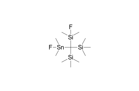 Fluoro-{(fluorodimethylsilyl)-bis(trimethylsilyl)methyl}-(dimethylstannane)