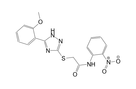 2-{[5-(2-methoxyphenyl)-1H-1,2,4-triazol-3-yl]sulfanyl}-N-(2-nitrophenyl)acetamide