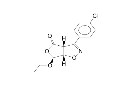 3-(4-CHLOROPHENYL)-4-OXO-6-ETHOXY-3A,4,6,6A-TETRAHYDROFURO[3,4-D]ISOXAZOLE