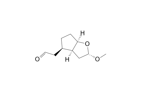 2H-Cyclopenta[b]furan-4-acetaldehyde, hexahydro-2-methoxy-, (2.alpha.,3a.alpha.,4.beta.,6a.alpha.)-(.+-.)-