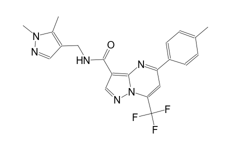 N-[(1,5-dimethyl-1H-pyrazol-4-yl)methyl]-5-(4-methylphenyl)-7-(trifluoromethyl)pyrazolo[1,5-a]pyrimidine-3-carboxamide