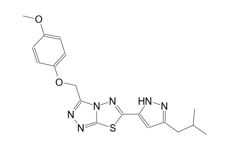 [1,2,4]triazolo[3,4-b][1,3,4]thiadiazole, 3-[(4-methoxyphenoxy)methyl]-6-[3-(2-methylpropyl)-1H-pyrazol-5-yl]-