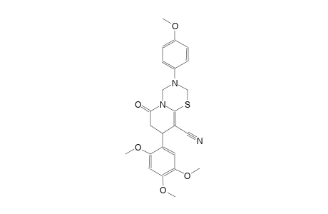 2H,6H-pyrido[2,1-b][1,3,5]thiadiazine-9-carbonitrile, 3,4,7,8-tetrahydro-3-(4-methoxyphenyl)-6-oxo-8-(2,4,5-trimethoxyphenyl)-