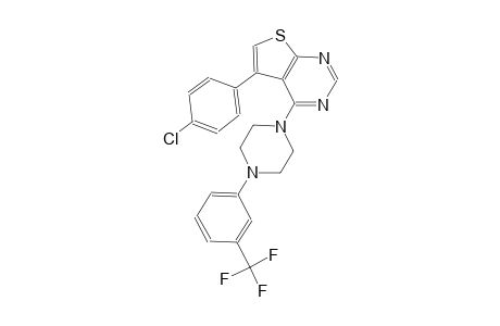 thieno[2,3-d]pyrimidine, 5-(4-chlorophenyl)-4-[4-[3-(trifluoromethyl)phenyl]-1-piperazinyl]-