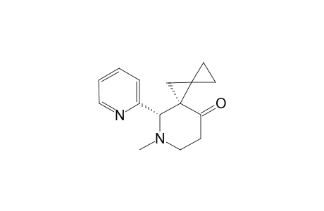 (cis)-7-Methyl-6-(pyrid-2'-yl)-7-azatrispiro[2.1.5(5)]decan-10-one