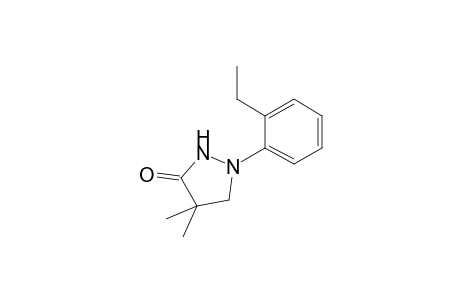 3-Pyrazolidinone, 1-(2-ethylphenyl)-4,4-dimethyl-