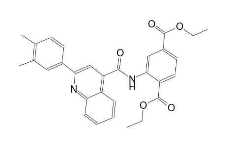 diethyl 2-({[2-(3,4-dimethylphenyl)-4-quinolinyl]carbonyl}amino)terephthalate