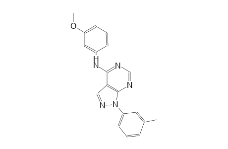 1H-pyrazolo[3,4-d]pyrimidin-4-amine, N-(3-methoxyphenyl)-1-(3-methylphenyl)-