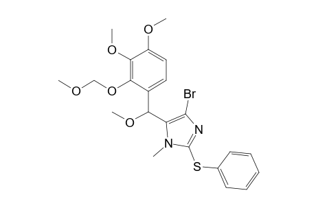 4-Bromanyl-5-[[3,4-dimethoxy-2-(methoxymethoxy)phenyl]-methoxy-methyl]-1-methyl-2-phenylsulfanyl-imidazole