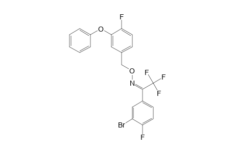 3-BROMO-4-FLUOROPHENYL-TRIFLUOROMETHYLKETONE-(3-PHENYL-4-FLUOROBENZYL)-OXIME