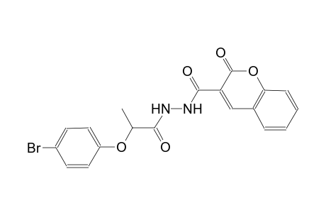 N'-[2-(4-bromophenoxy)propanoyl]-2-oxo-2H-chromene-3-carbohydrazide