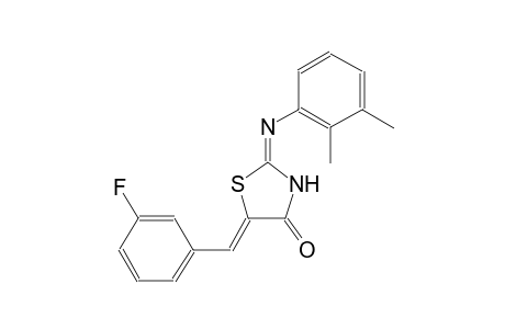 (2E,5Z)-2-[(2,3-dimethylphenyl)imino]-5-(3-fluorobenzylidene)-1,3-thiazolidin-4-one