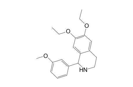 6,7-Diethoxy-1-(3-methoxyphenyl)-1,2,3,4-tetrahydroisoquinoline