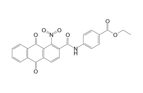 4-[(9,10-diketo-1-nitro-anthracene-2-carbonyl)amino]benzoic acid ethyl ester