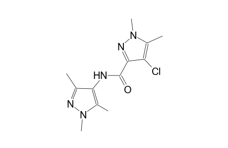 4-chloro-1,5-dimethyl-N-(1,3,5-trimethyl-1H-pyrazol-4-yl)-1H-pyrazole-3-carboxamide