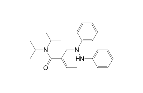 2-Butenamide, 2-[(1,2-diphenylhydrazino)methyl]-N,N-bis(1-methylethyl)-, (E)-