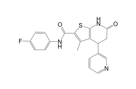 thieno[2,3-b]pyridine-2-carboxamide, N-(4-fluorophenyl)-4,5,6,7-tetrahydro-3-methyl-6-oxo-4-(3-pyridinyl)-