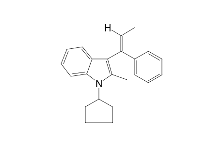 1-Cyclopentyl-2-methyl-3-(1-phenyl-1-propen-1-yl)-1H-indole I