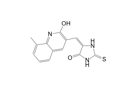 (5E)-5-[(2-hydroxy-8-methyl-3-quinolinyl)methylene]-2-thioxo-4-imidazolidinone