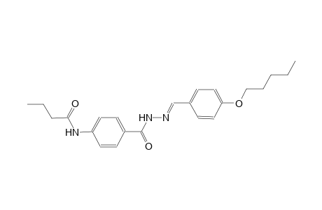 benzoic acid, 4-[(1-oxobutyl)amino]-, 2-[(E)-[4-(pentyloxy)phenyl]methylidene]hydrazide